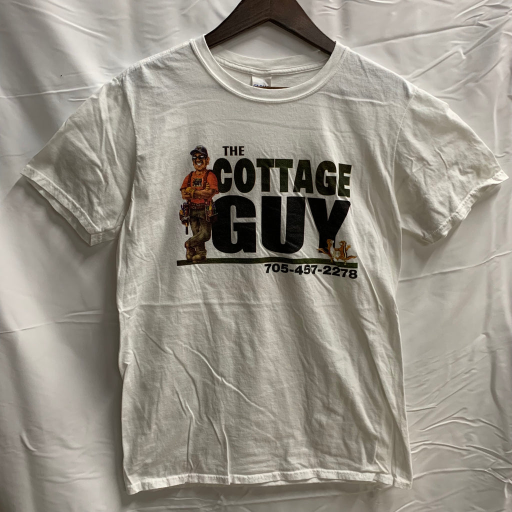 【中古】【古着】GILDAN プリント Tシャツ ホワイト Mサイズ