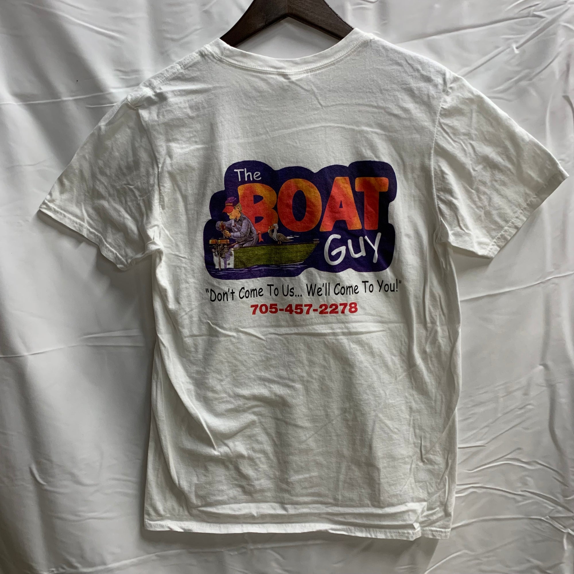 【中古】【古着】GILDAN プリント Tシャツ ホワイト Mサイズ