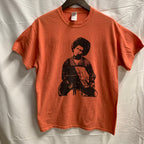 【中古】【古着】プリント Tシャツ オレンジ