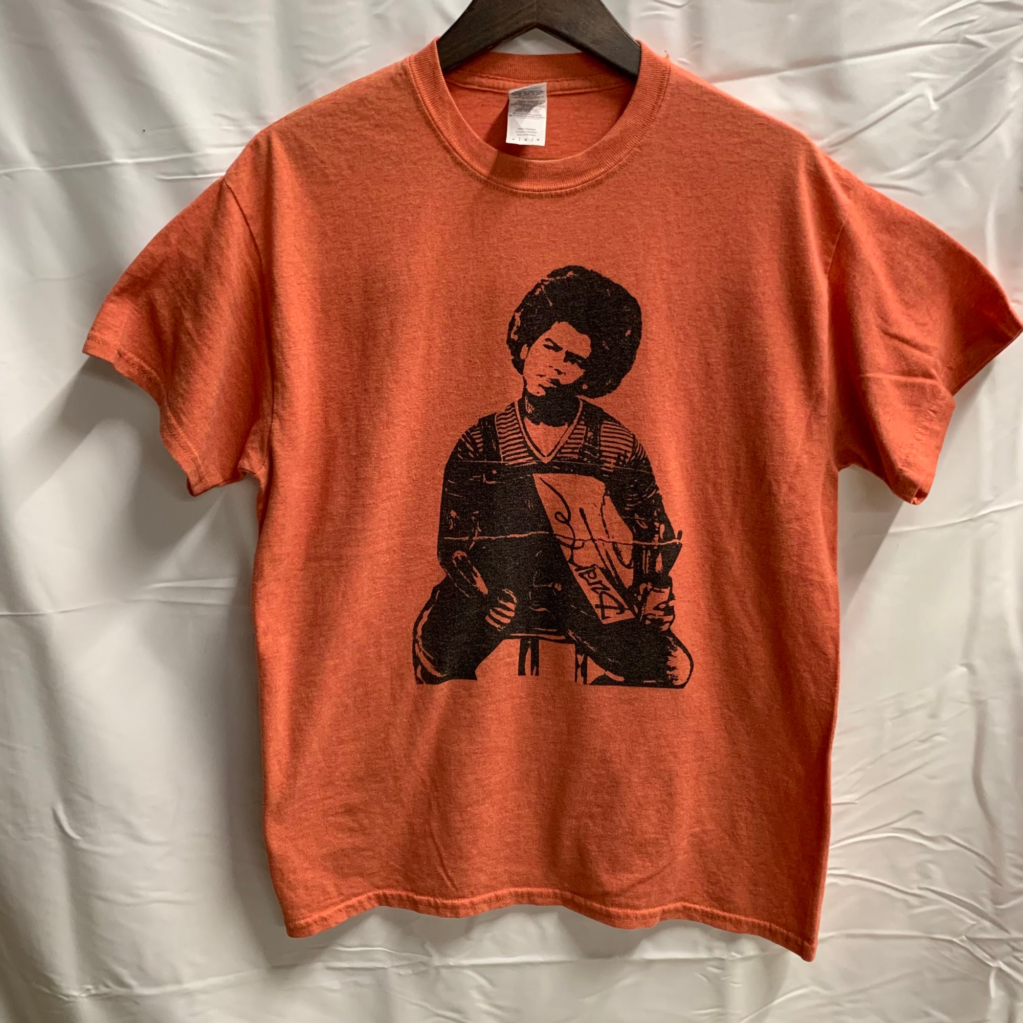 【中古】【古着】プリント Tシャツ オレンジ