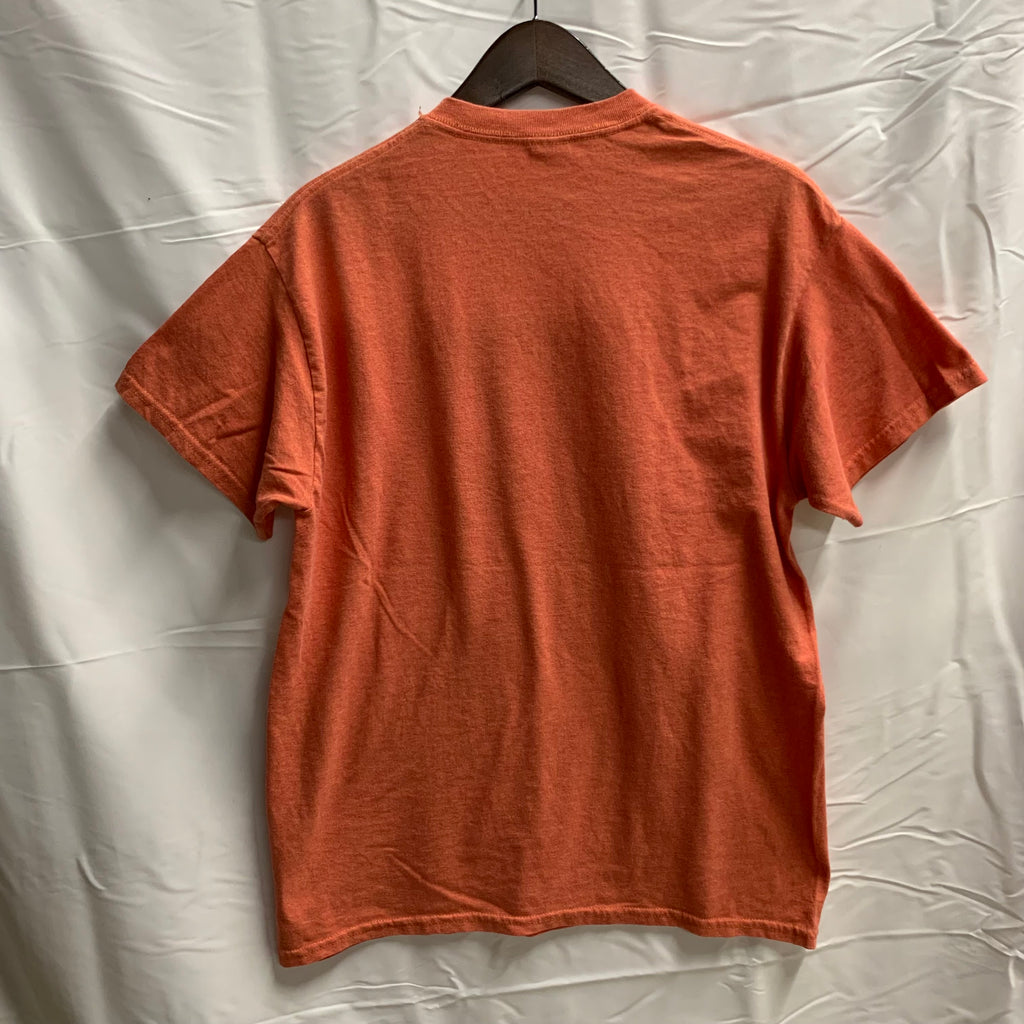 【中古】【古着】プリント Tシャツ オレンジ
