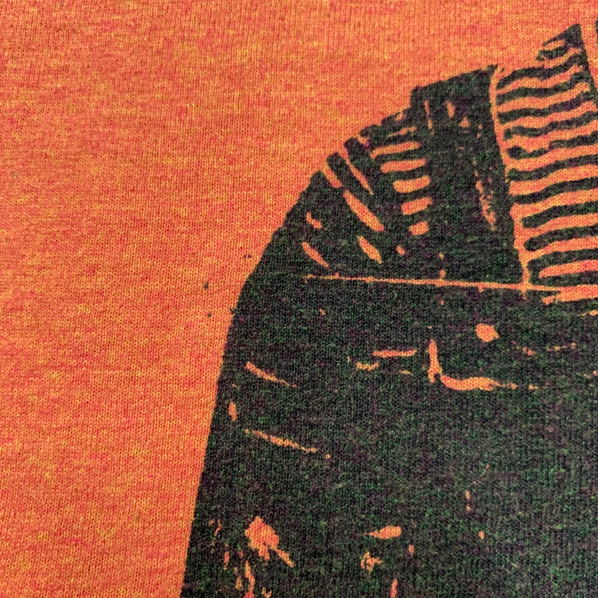 【中古】【古着】プリント Tシャツ オレンジ