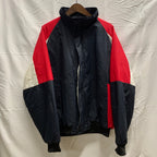 【中古】【古着】Holloway カラーブロック Pライトジャケット ブラック×レッド×ホワイト XLサイズ