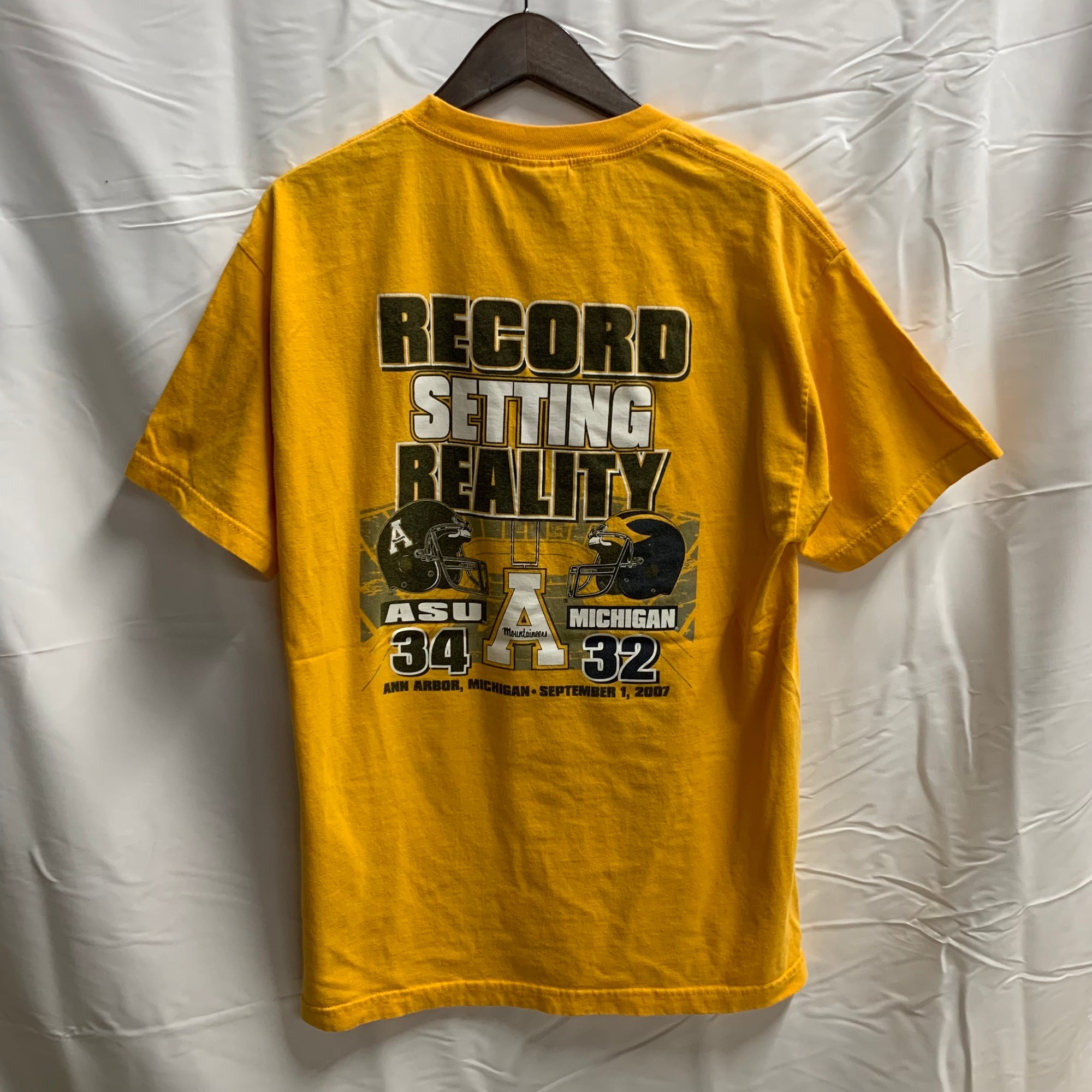 【中古】【古着】プリント Tシャツ イエロー