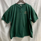 【中古】【古着】ワンポイント Tシャツ モスグリーン