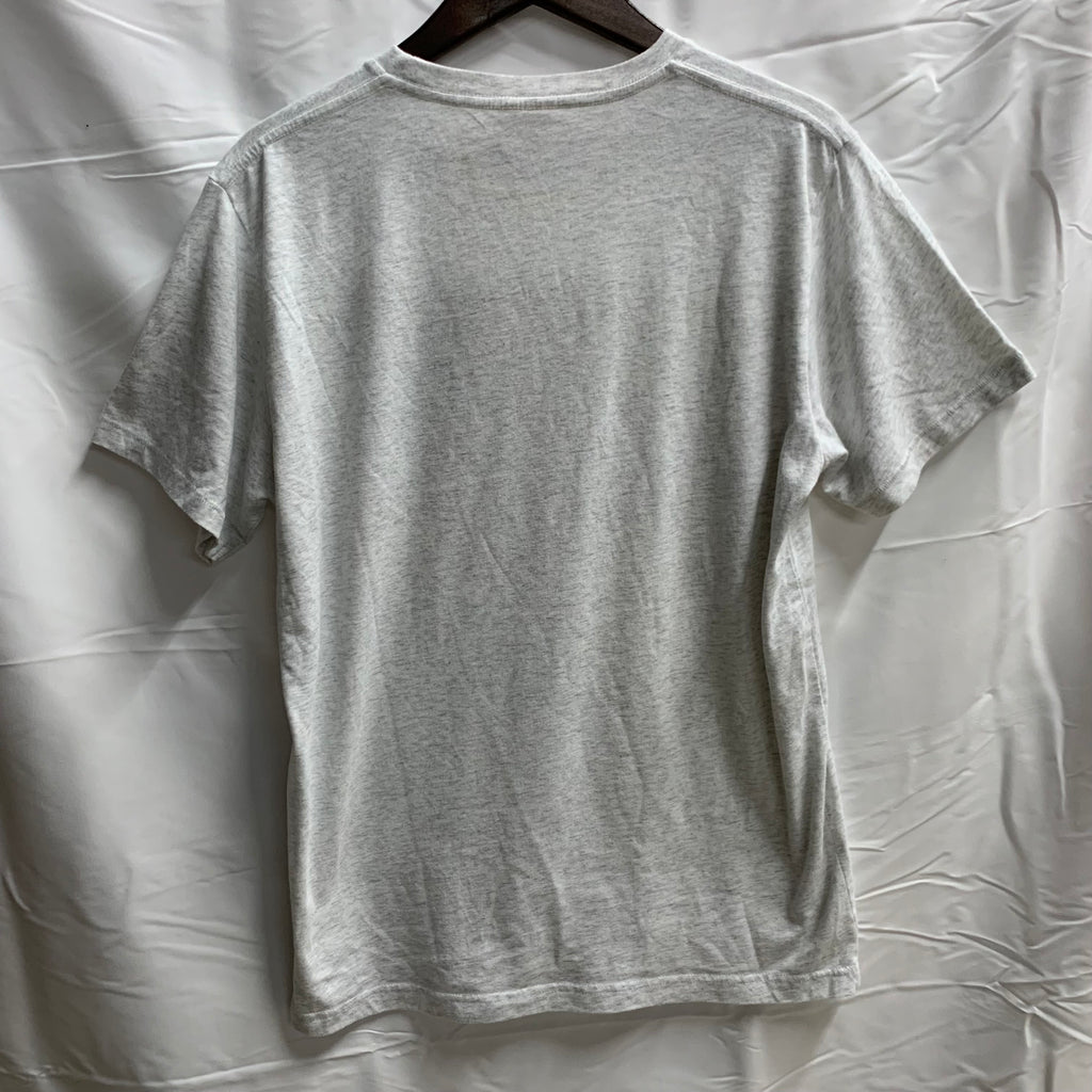 【中古】【古着】ワンポイント Tシャツ グレー Mサイズ