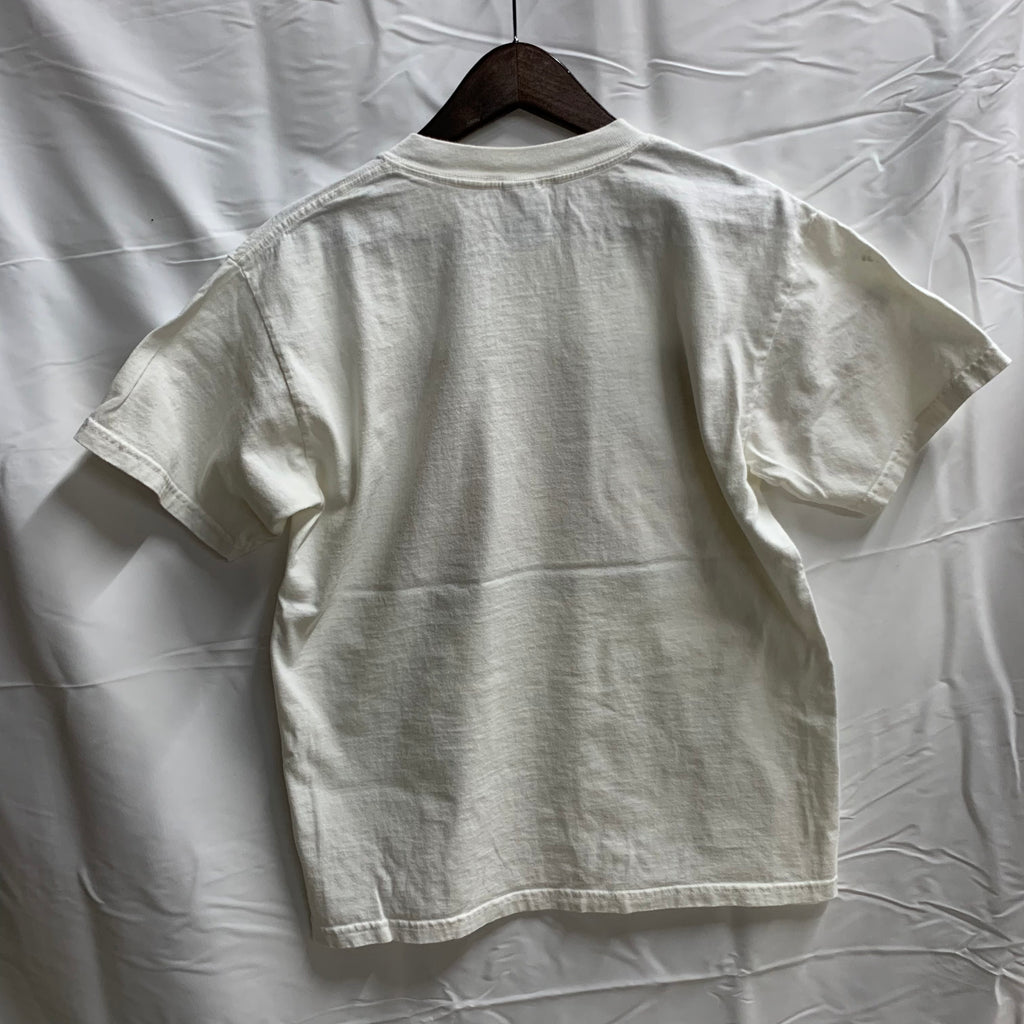 【中古】【古着】プリント Tシャツ ホワイト Mサイズ