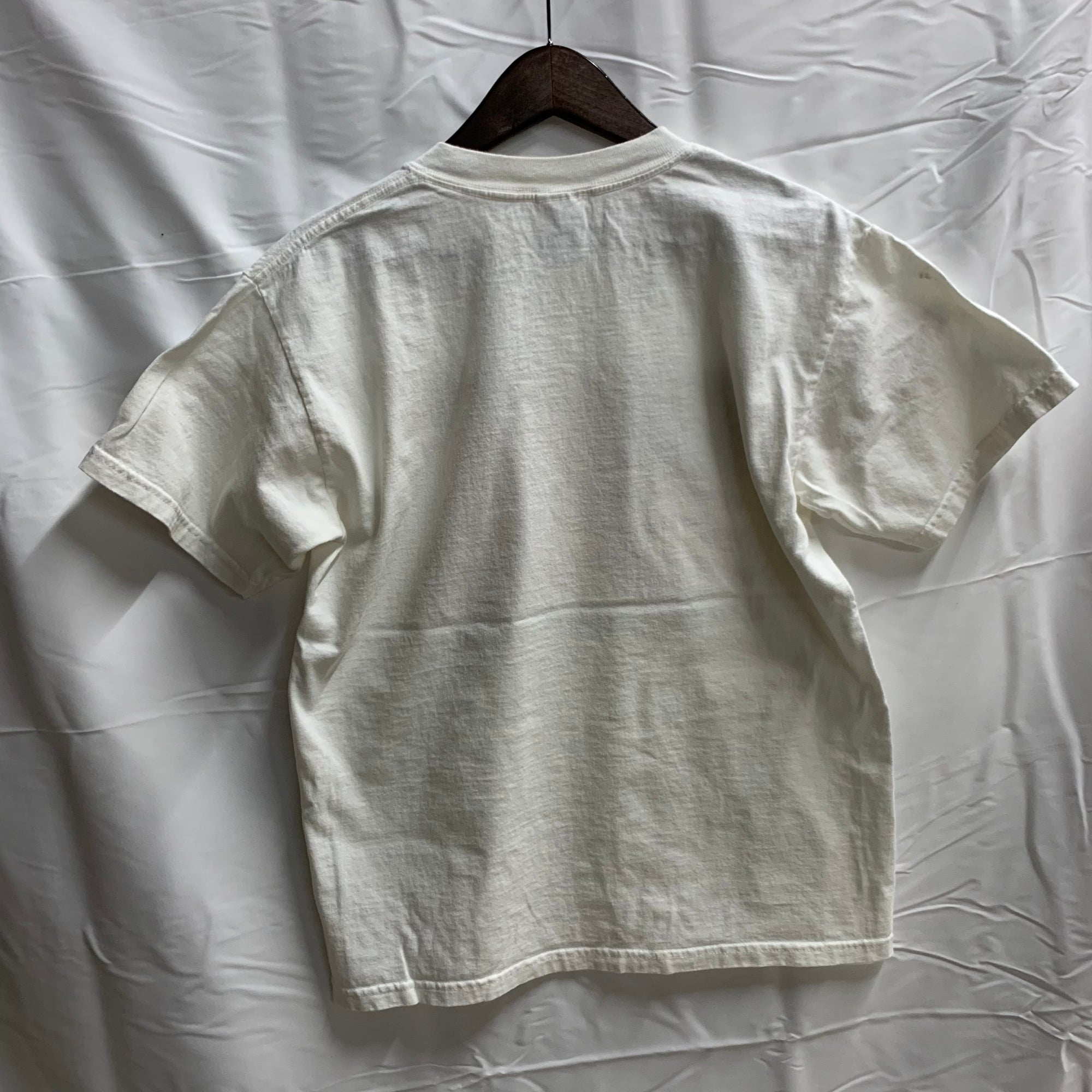 【中古】【古着】プリント Tシャツ ホワイト Mサイズ