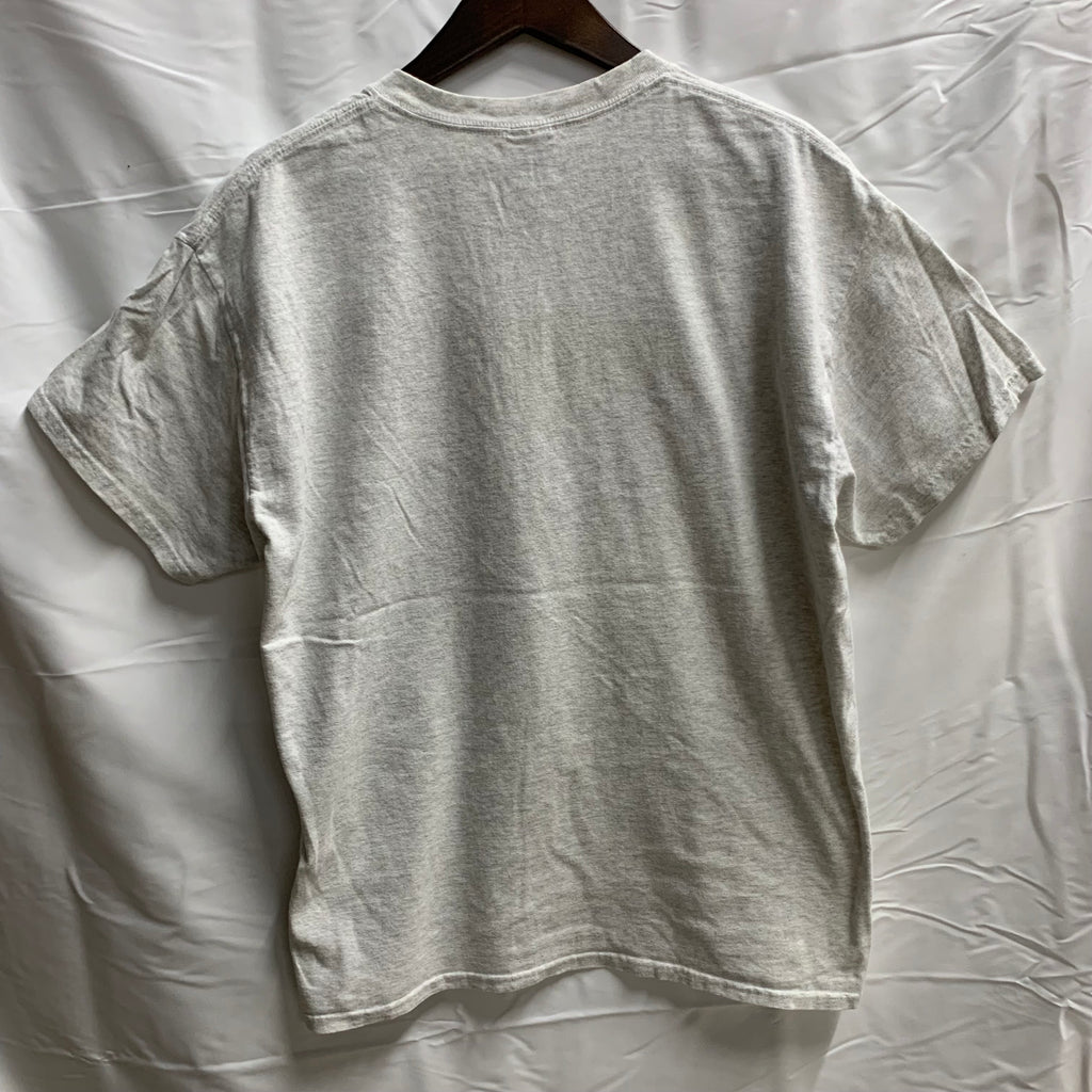 【中古】【古着】プリント Tシャツ グレー