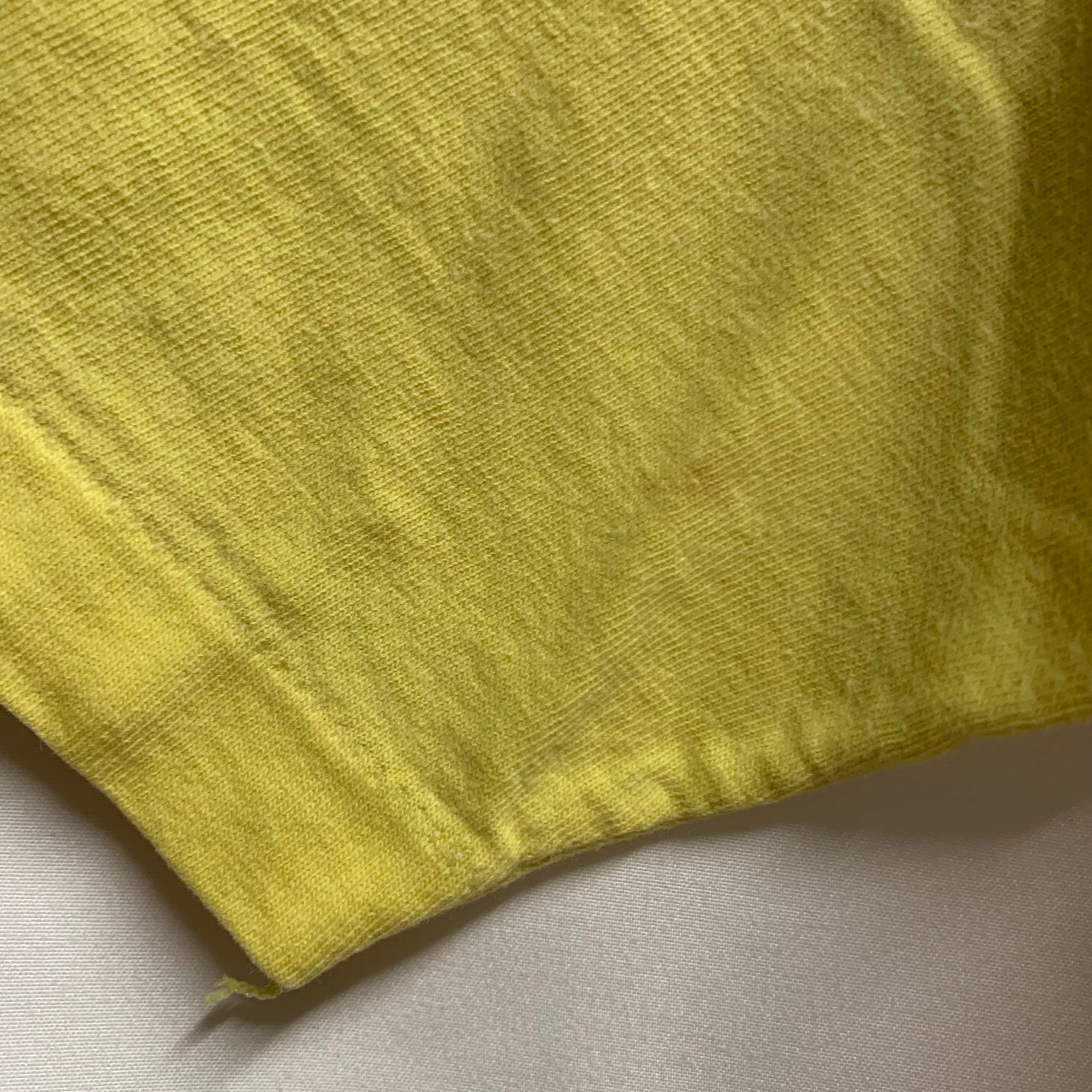 【中古】【古着】プリント Tシャツ イエロー Lサイズ