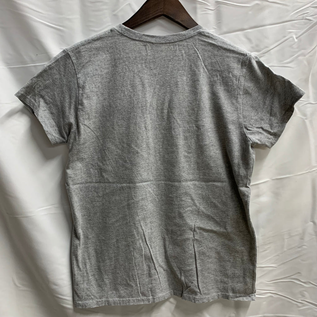 【中古】【古着】プリント Tシャツ グレー