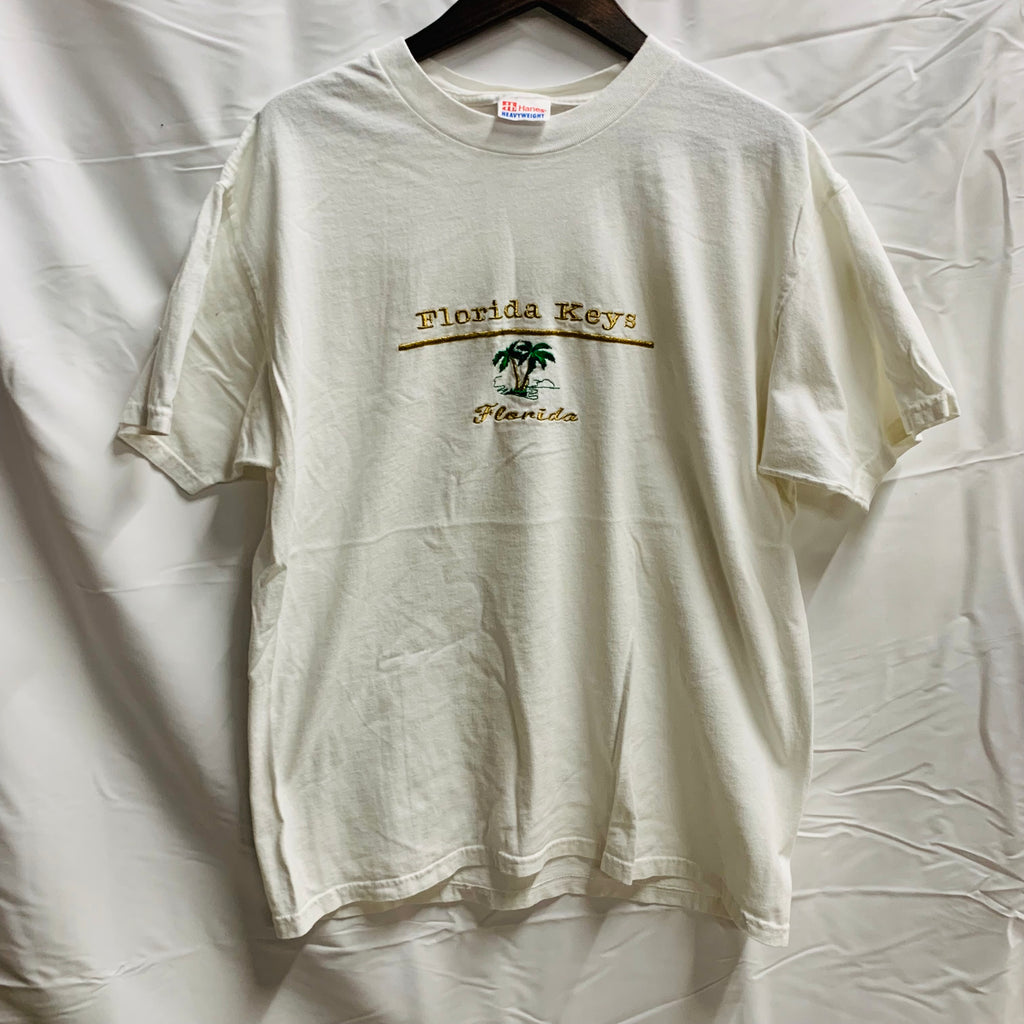 【中古】【古着】ワンポイント Tシャツ ホワイト