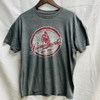 【中古】【古着】プリント Tシャツ グレー