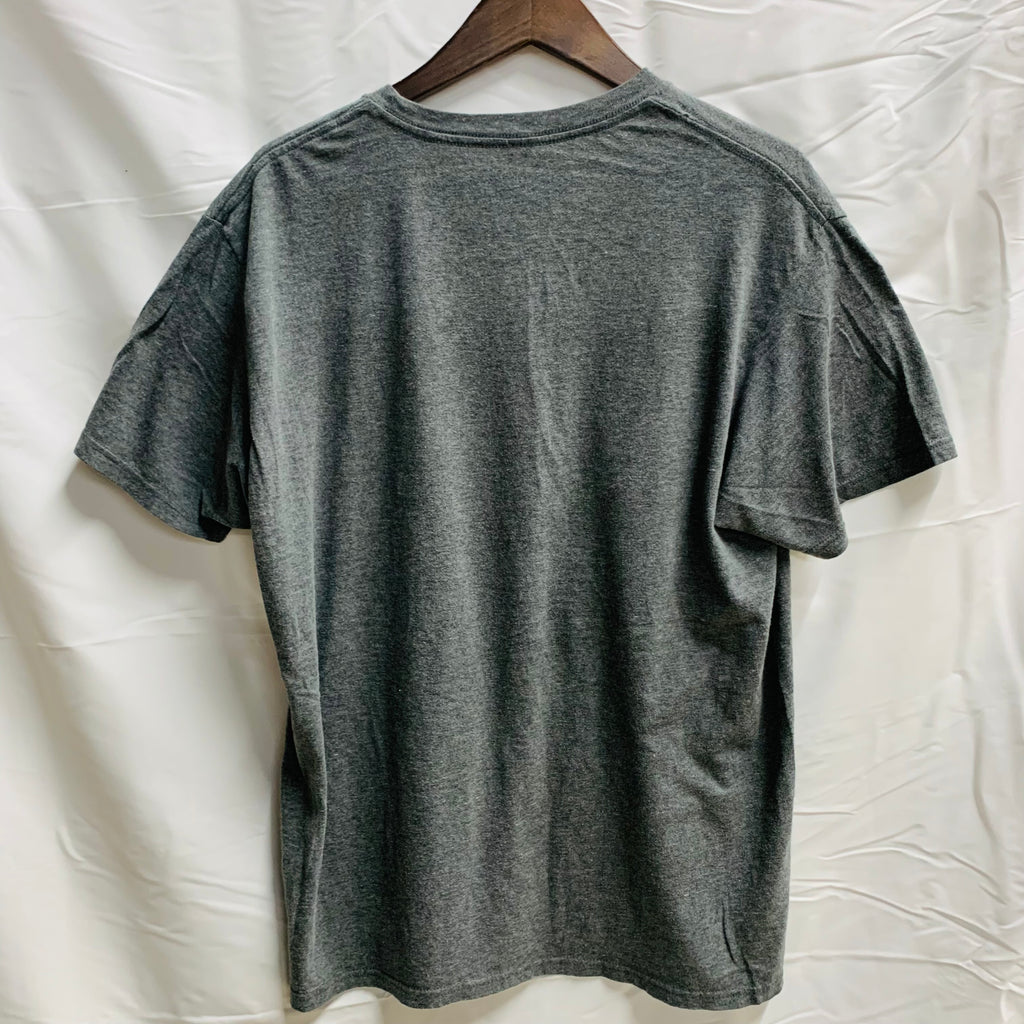 【中古】【古着】プリント Tシャツ グレー