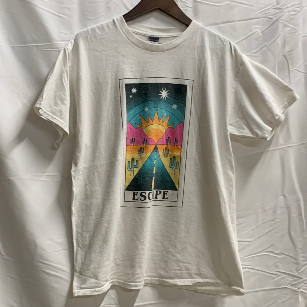 【中古】【古着】プリント Tシャツ ホワイト