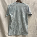 【中古】【古着】プリント Tシャツ ライトブルー