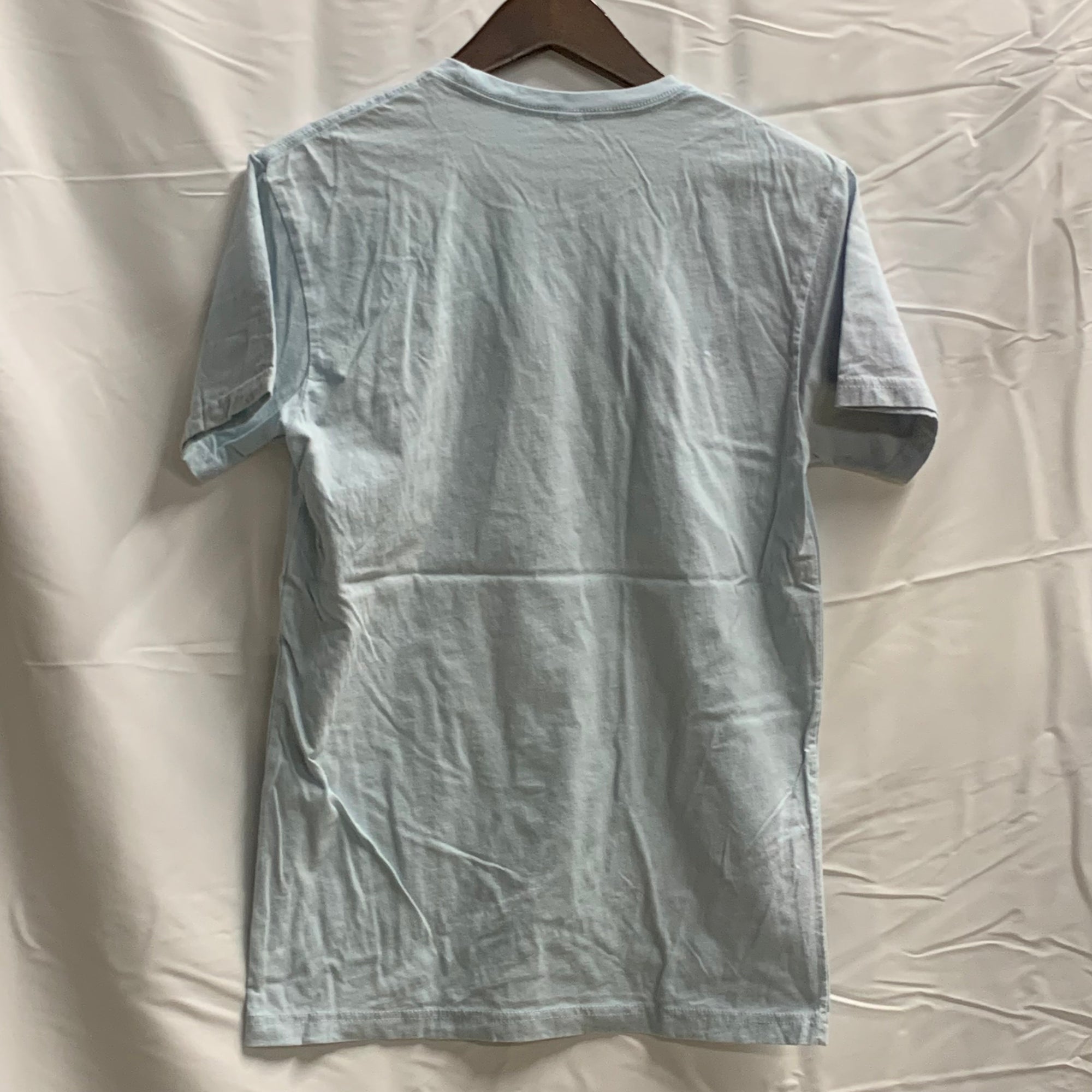 【中古】【古着】プリント Tシャツ ライトブルー