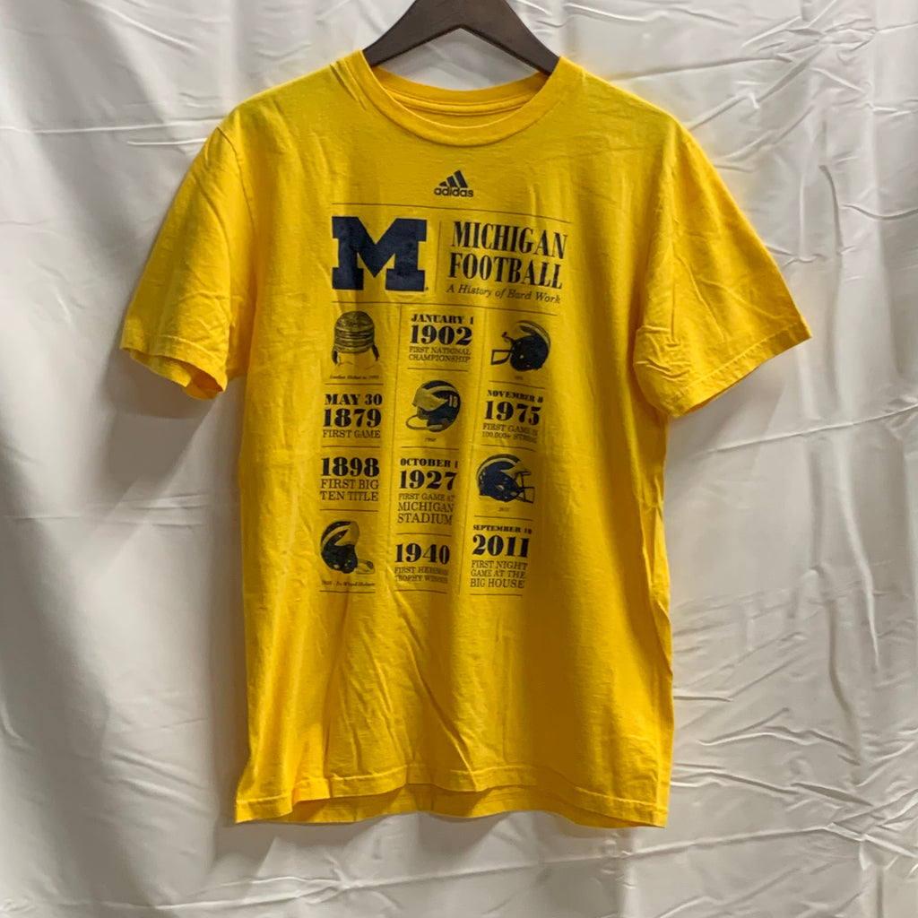 【中古】【古着】プリント Tシャツ イエロー