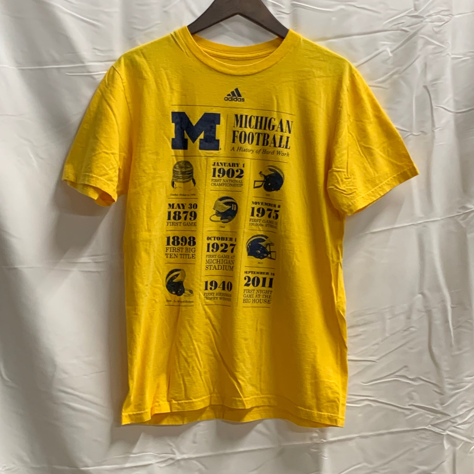 【中古】【古着】プリント Tシャツ イエロー