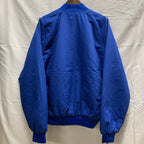 【中古】【古着】Nemesis ワンポイント ベースボールジャケット ブルー Lサイズ