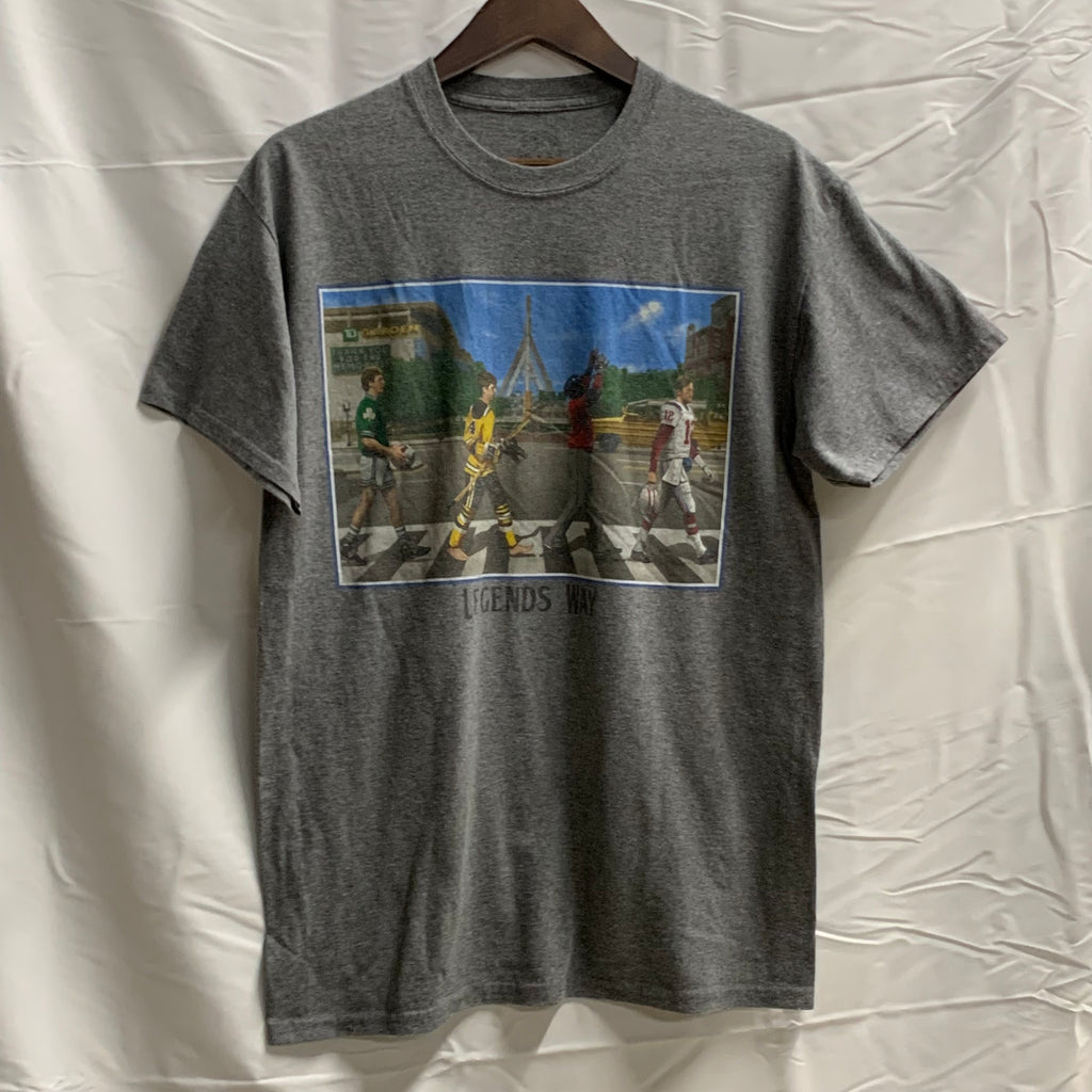 【中古】【古着】 プリント Tシャツ グレー