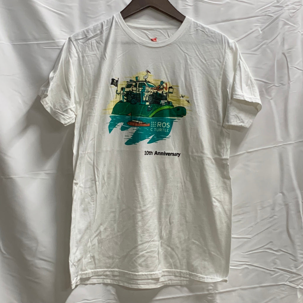 【中古】【古着】 プリント Tシャツ ホワイト Mサイズ