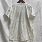 【中古】【古着】 プリント Tシャツ ホワイト Mサイズ