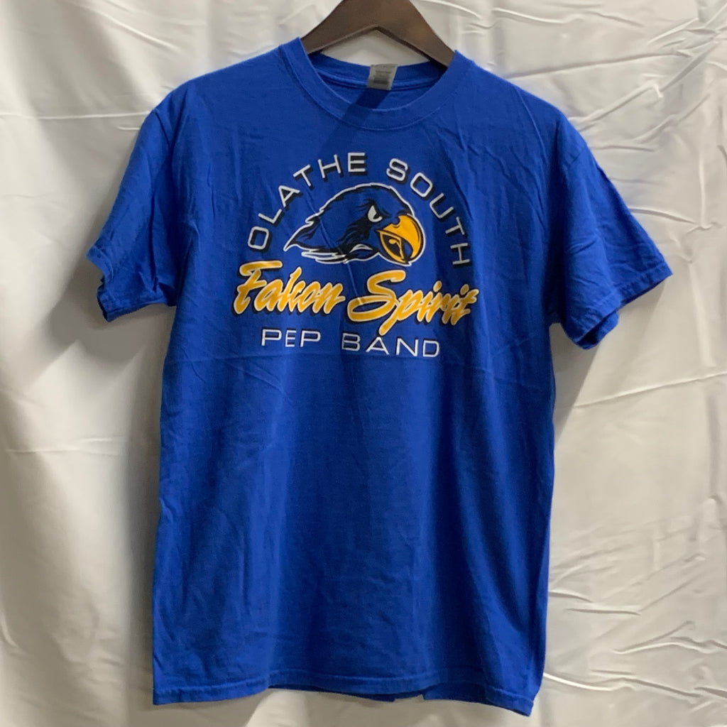 【中古】【古着】GILDAN プリント Tシャツ ブルー Mサイズ