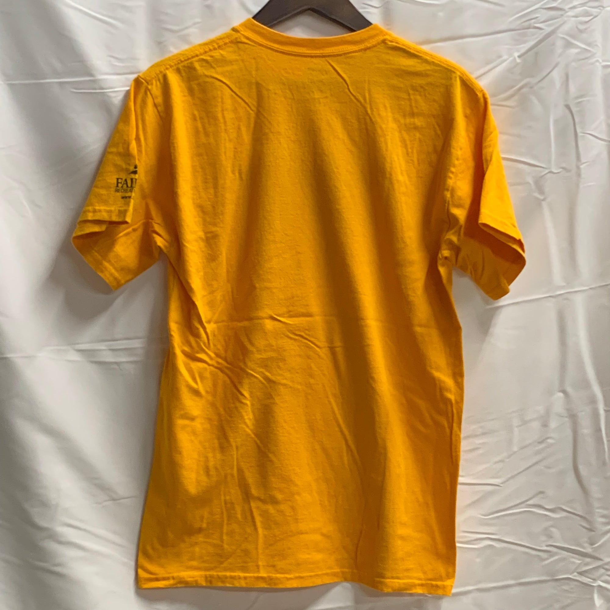 【中古】【古着】PORT & COMPANY ロゴプリント Tシャツ オレンジ Mサイズ