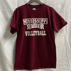 【中古】【古着】Russell Athletic ロゴ Tシャツ ボルドー Mサイズ