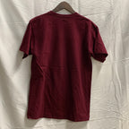 【中古】【古着】Russell Athletic ロゴ Tシャツ ボルドー Mサイズ