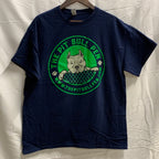 【中古】【古着】GILDAN プリント Tシャツ ネイビー Lサイズ