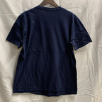 【中古】【古着】GILDAN ロゴプリント Tシャツ ネイビー Lサイズ