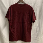 【中古】【古着】Champion ロゴプリント Tシャツ ボルドー XLサイズ