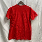 【中古】【古着】プリント Tシャツ レッド Mサイズ