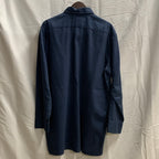 【中古】【古着】Dickies ワンポイント シャツ ブルー Lサイズ