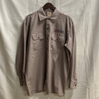 【中古】【古着】Dickies ワンポイント シャツ グレー Lサイズ