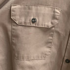 【中古】【古着】Dickies ワンポイント シャツ グレー Lサイズ