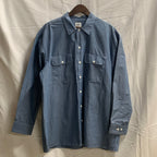 【中古】【古着】Dickies ワンポイント シャツ ライトブルー XLサイズ