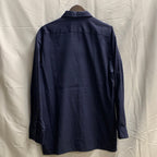 【中古】【古着】Dickies ワンポイント シャツ ネイビー Lサイズ