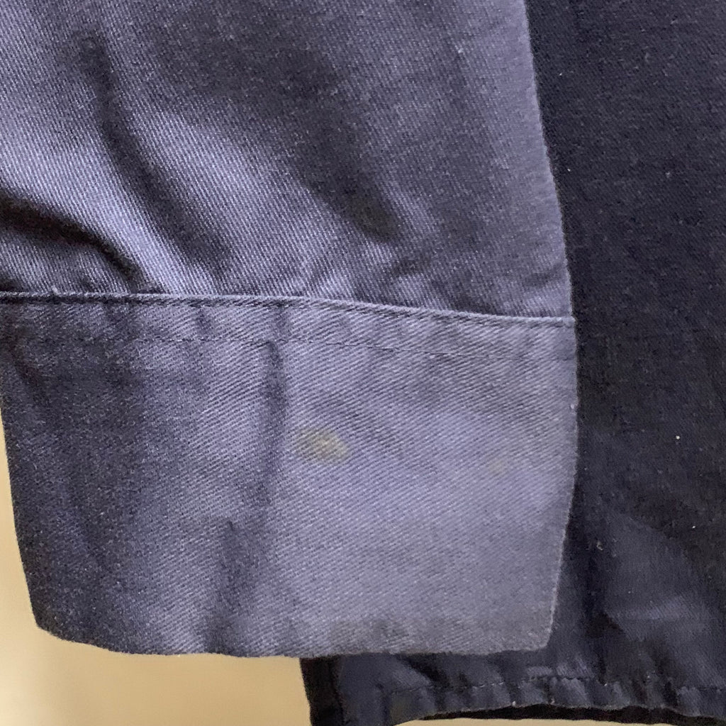 【中古】【古着】Dickies ワンポイント シャツ ネイビー Lサイズ