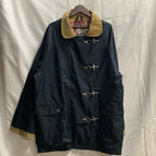【中古】【古着】 無地 ファイヤーマンジャケット ネイビー