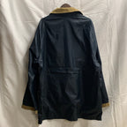 【中古】【古着】 無地 ファイヤーマンジャケット ネイビー