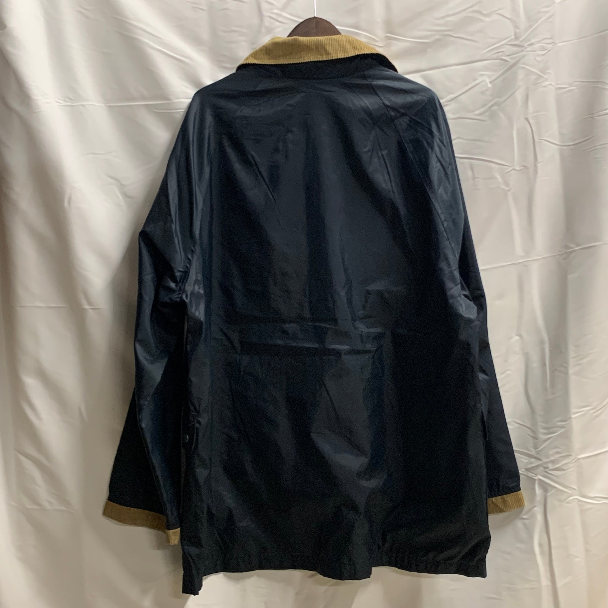 【中古】【古着】 無地 ファイヤーマンジャケット ネイビー