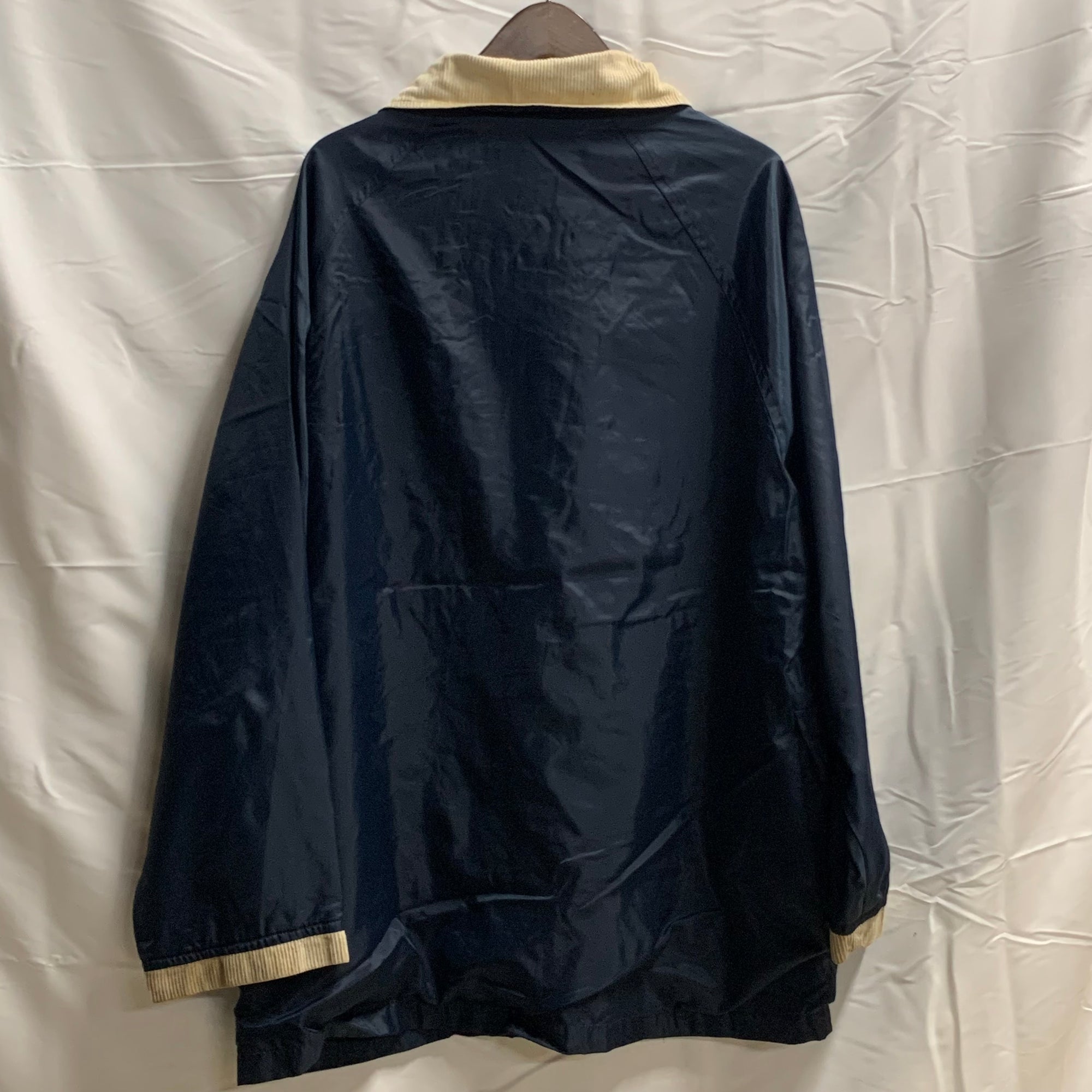【中古】【古着】 無地 ファイヤーマンジャケット ネイビー
