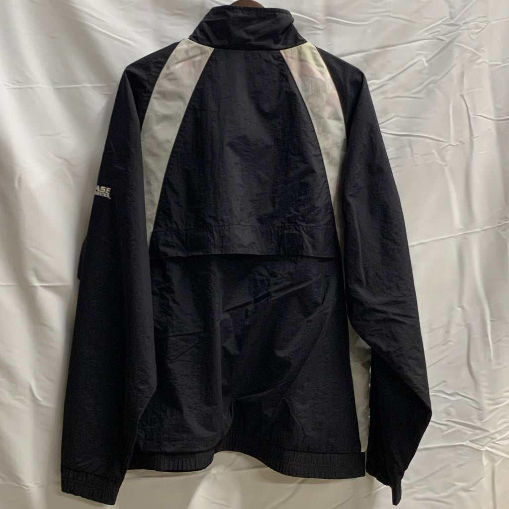【中古】【古着】CHASE AUTHENTICS ワンポイント レーシングジャケット ブラック×ホワイト Mサイズ