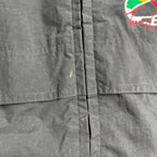 【中古】【古着】CHASE AUTHENTICS ワンポイント レーシングジャケット ブラック×ホワイト Mサイズ