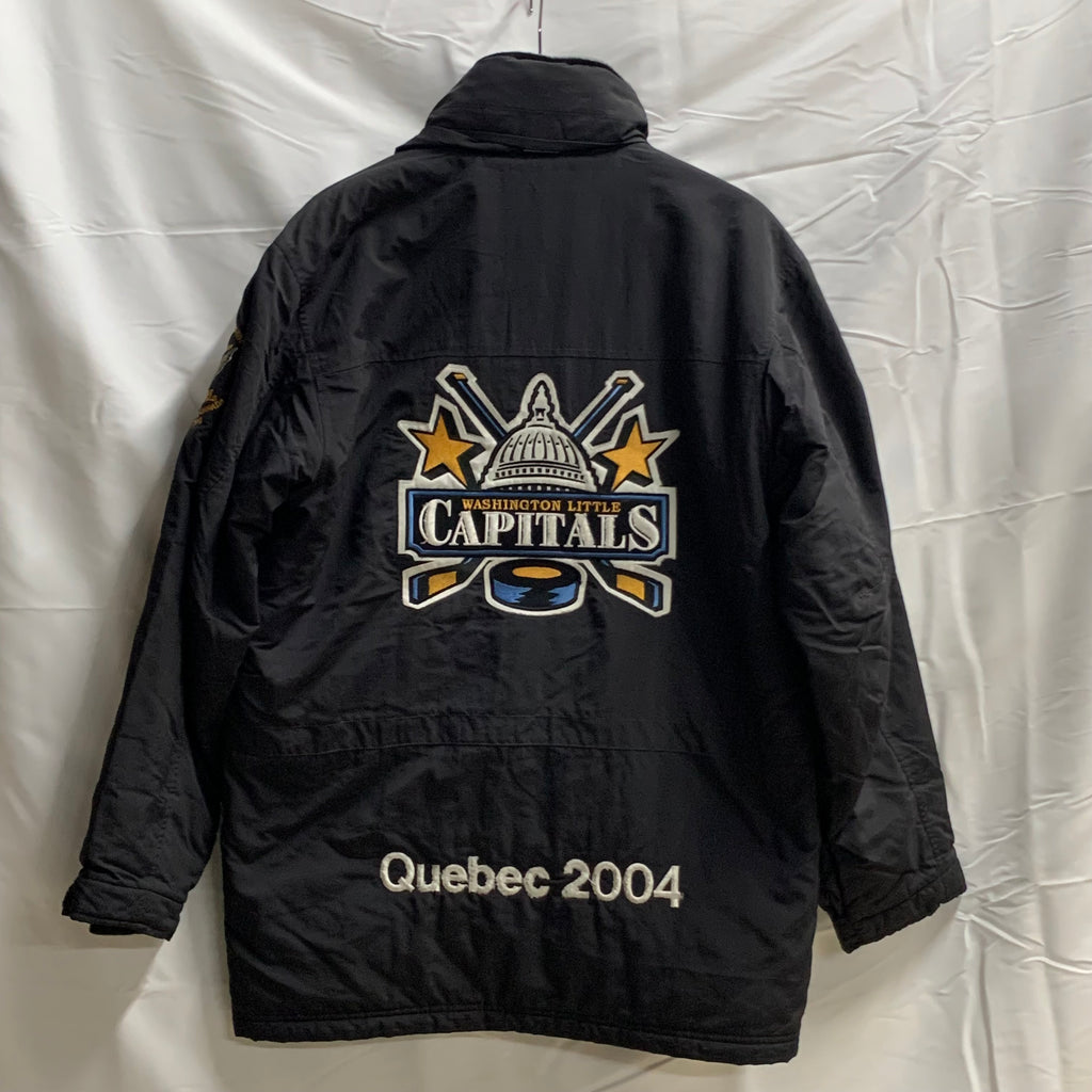 【中古】【古着】L.L.Bean ワンポイント ヘビージャケット ブラック Sサイズ