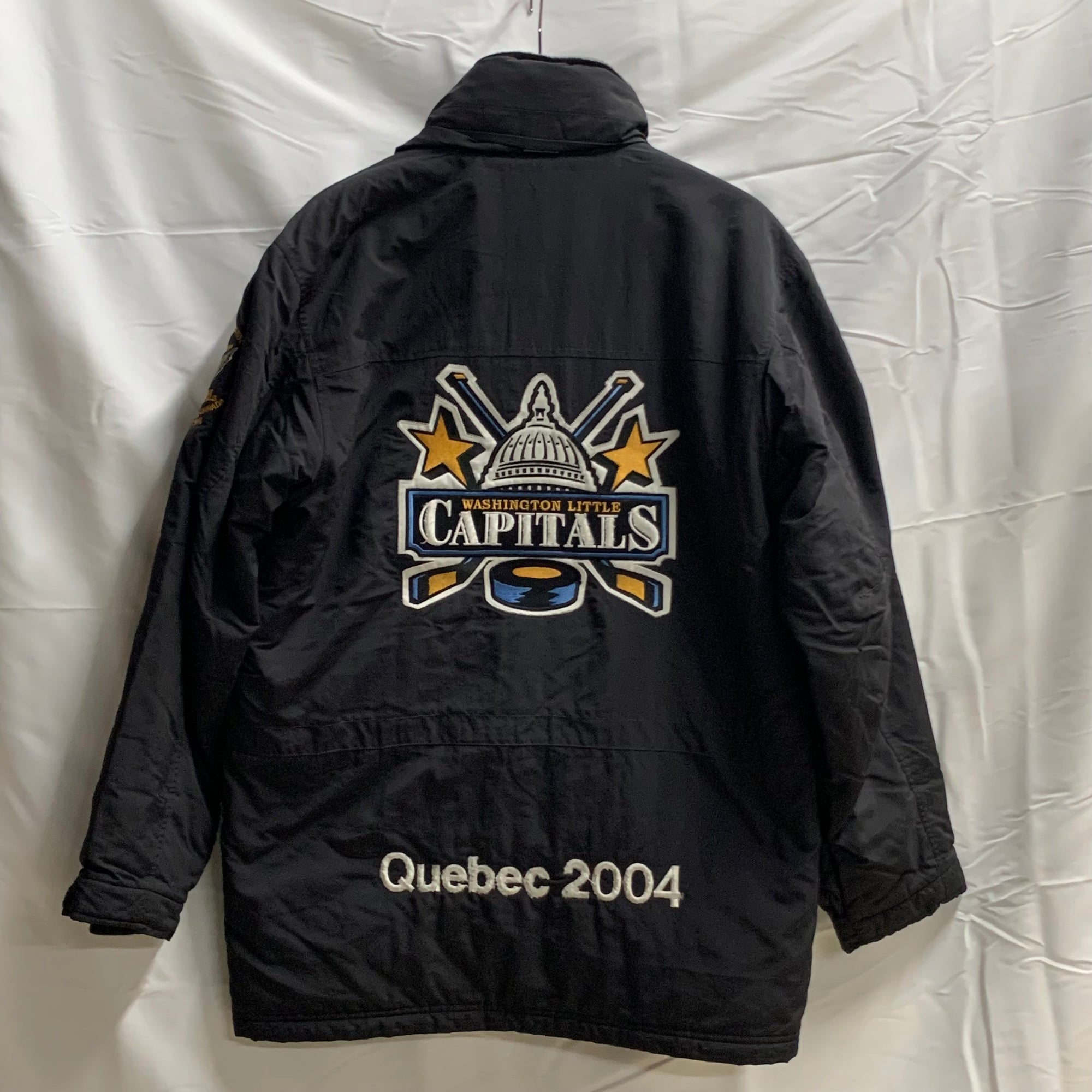 【中古】【古着】L.L.Bean ワンポイント ヘビージャケット ブラック Sサイズ
