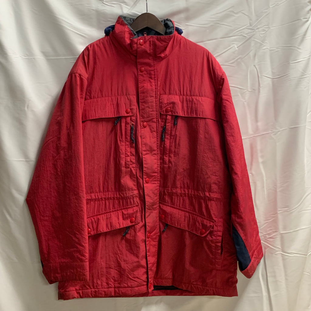 【中古】【古着】L.L.Bean 無地 ヘビージャケット レッド